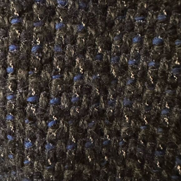 J Crew Wool Blend Short Mini Skirt black/blue Size 8 - Picture 2 of 3